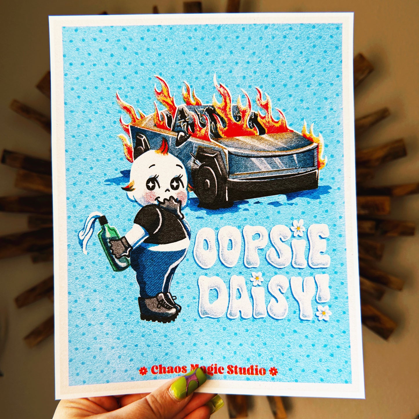 Oopsie Daisy! Art Print - Multiple Sizes Available