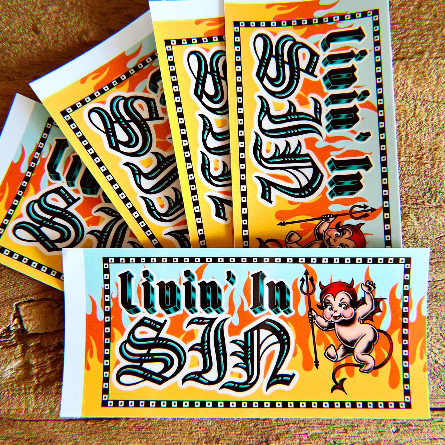 Livin' In Sin - Bumper Sticker