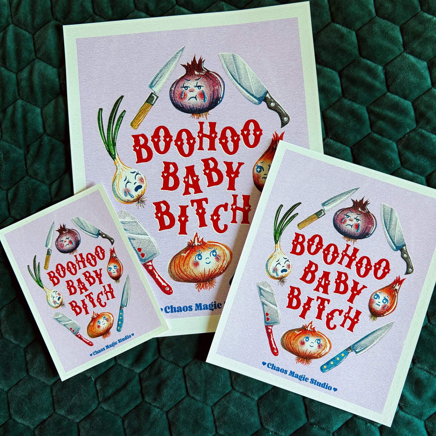 Boohoo Baby Bitch Art Print - Multiple Size Options