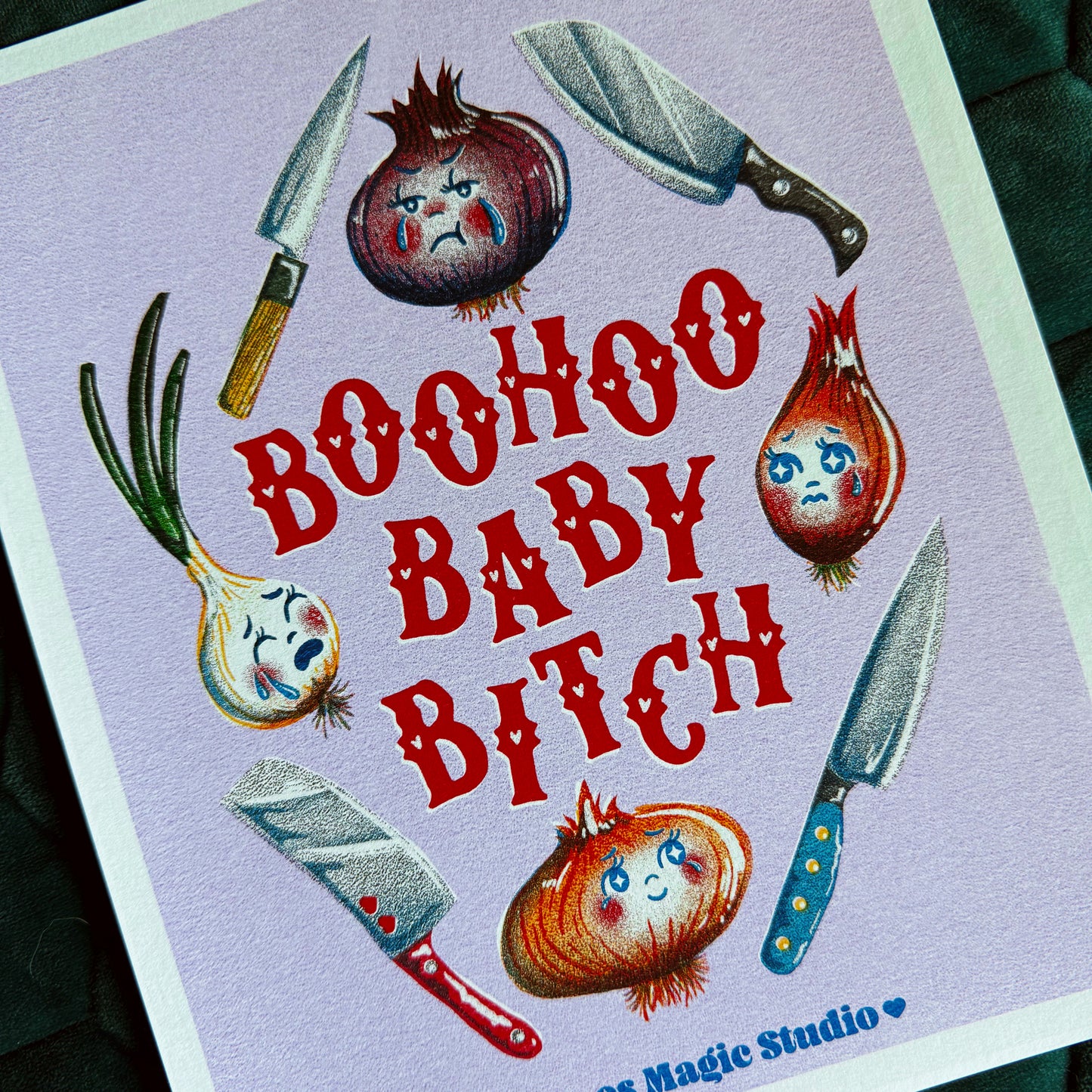 Boohoo Baby Bitch Art Print - Multiple Size Options