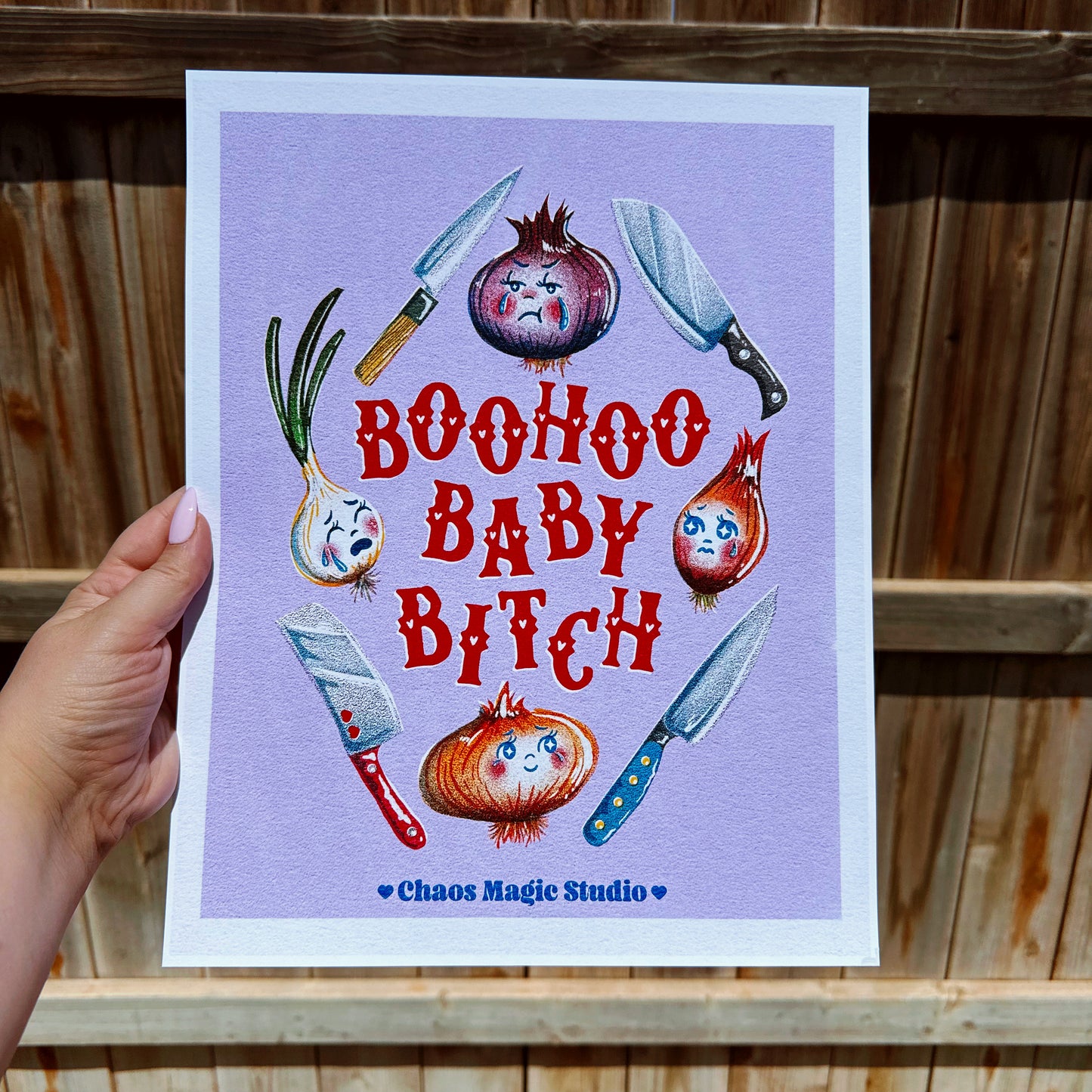 Boohoo Baby Bitch Art Print - Multiple Size Options