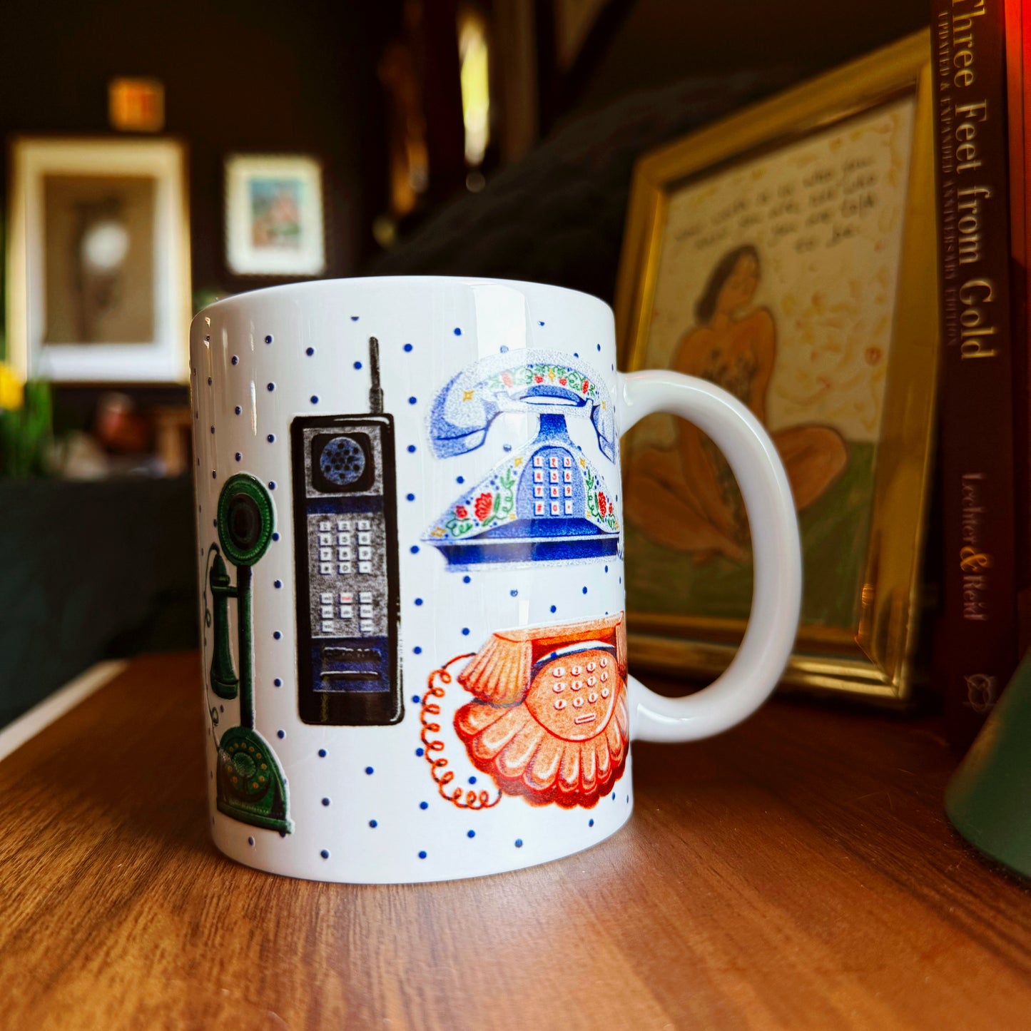 Vintage Phones Ceramic Mug