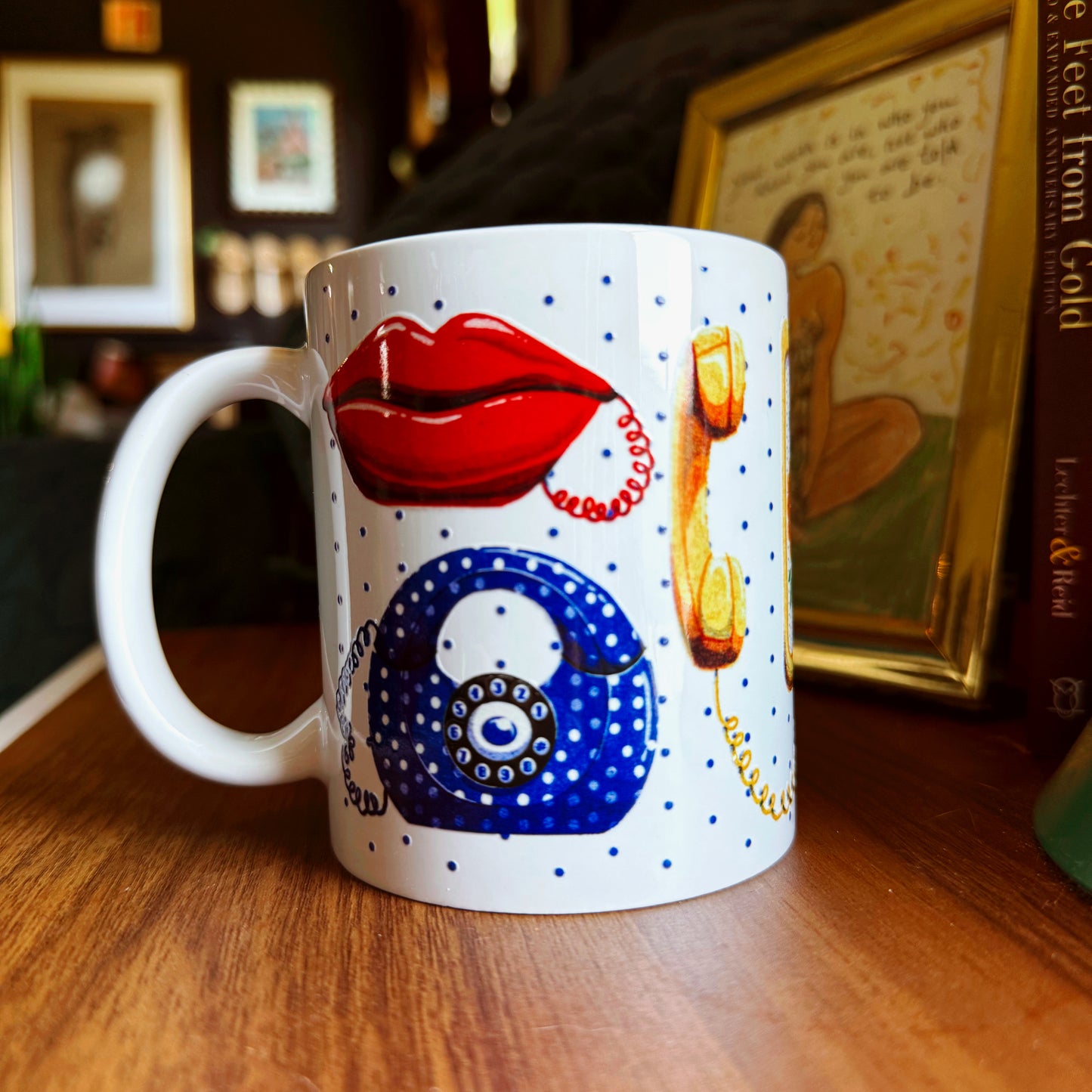 Vintage Phones Ceramic Mug