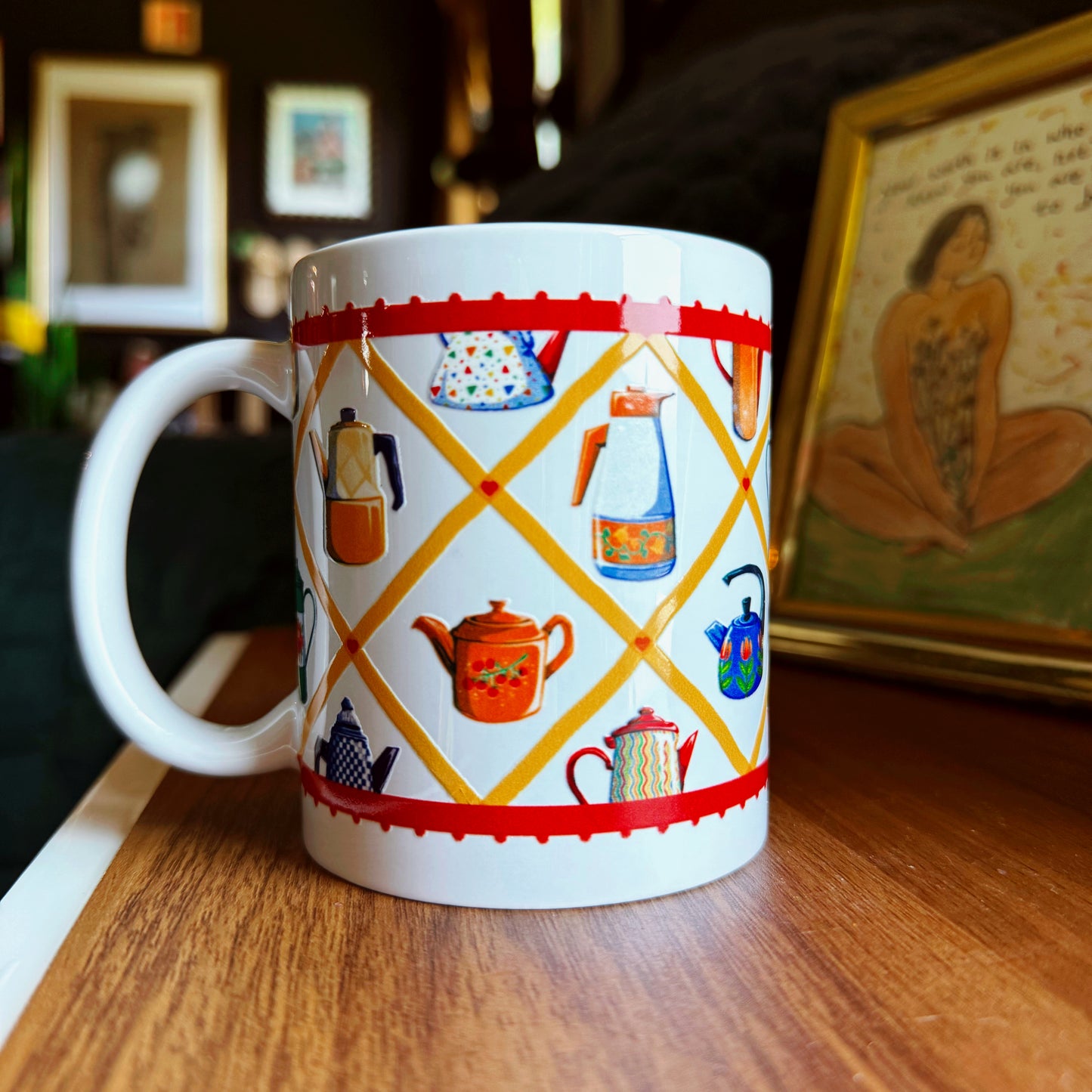 Vintage Kettle Ceramic Mug