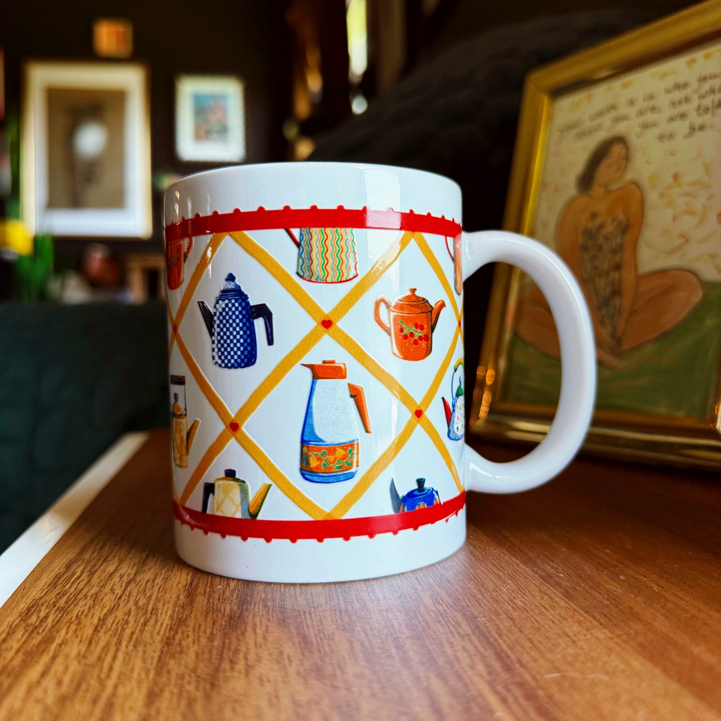 Vintage Kettle Ceramic Mug