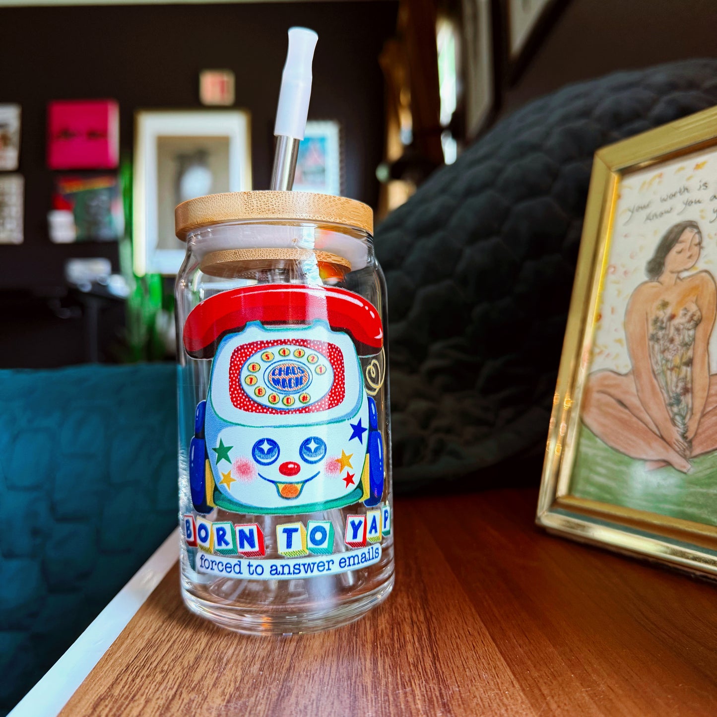 Born to Yap Glass Tumbler