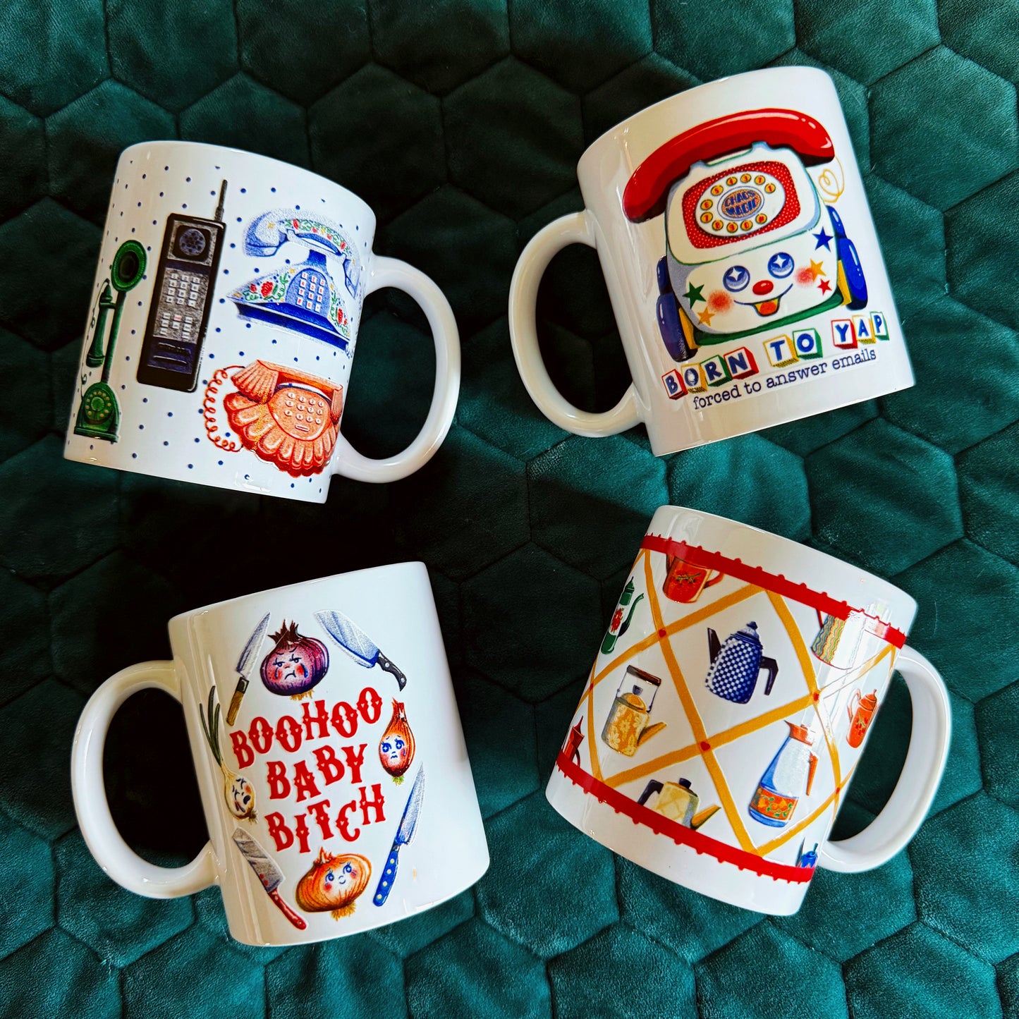 Vintage Phones Ceramic Mug