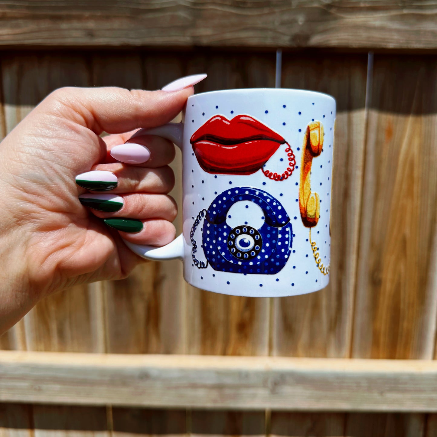 Vintage Phones Ceramic Mug