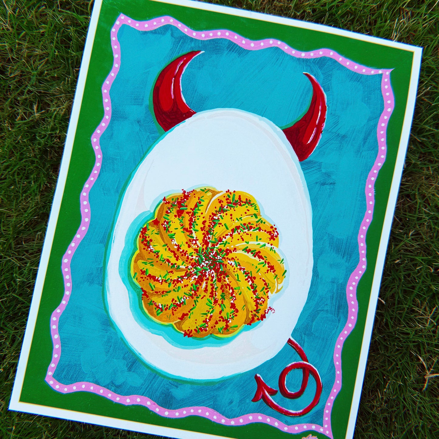 Deviled Egg Art Print - Multiple Sizes Available