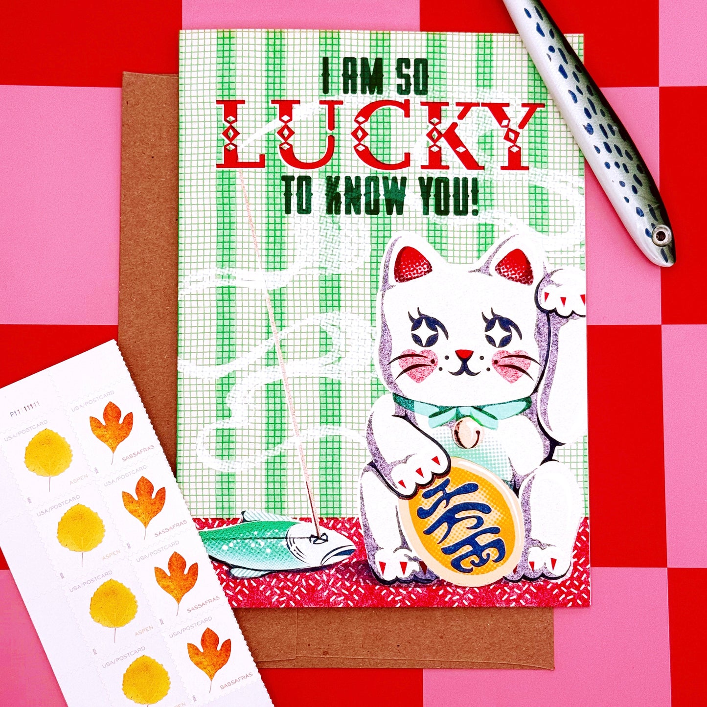 LUCKY To Know You! - A7 Greeting Card