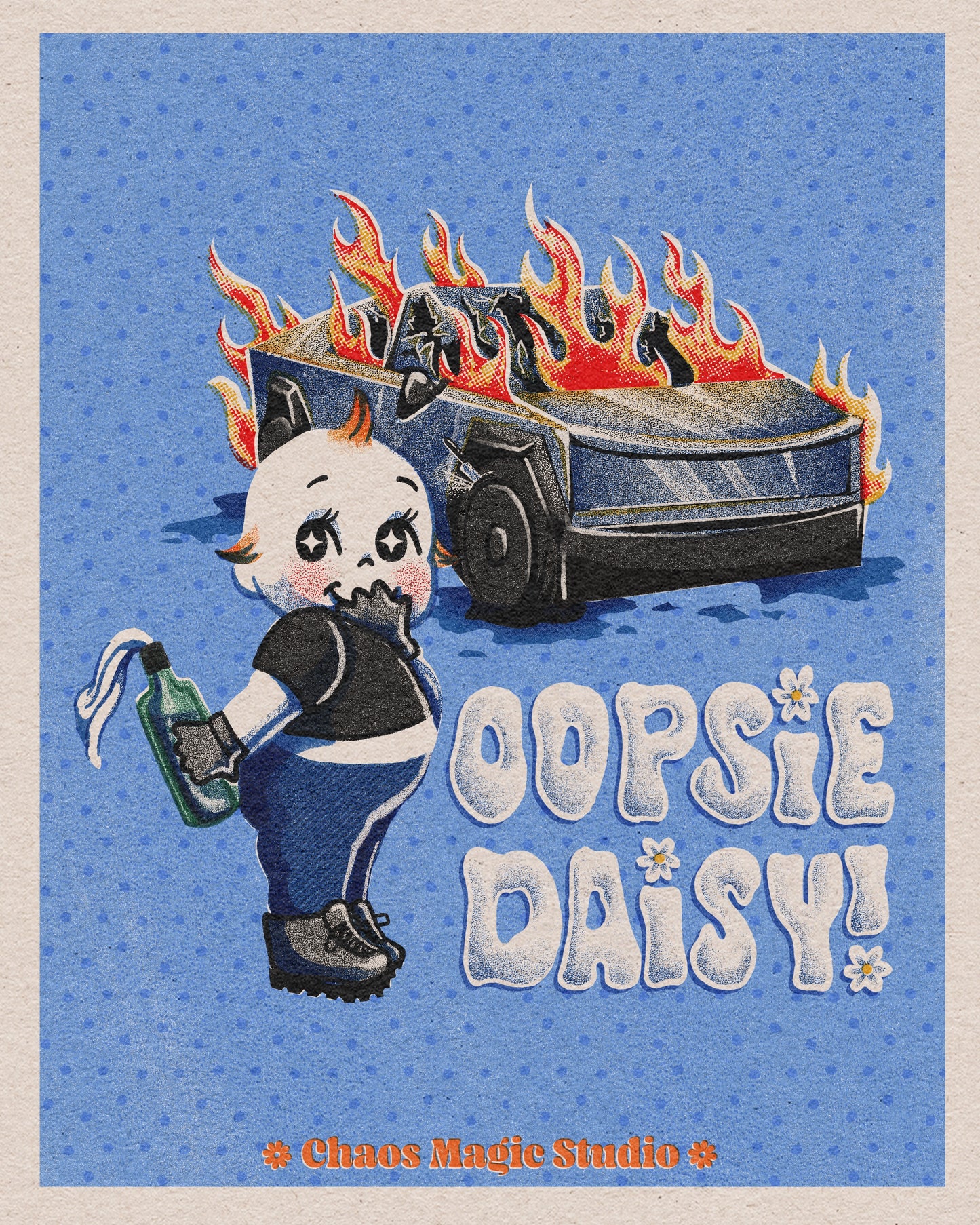Oopsie Daisy! Art Print - Multiple Sizes Available