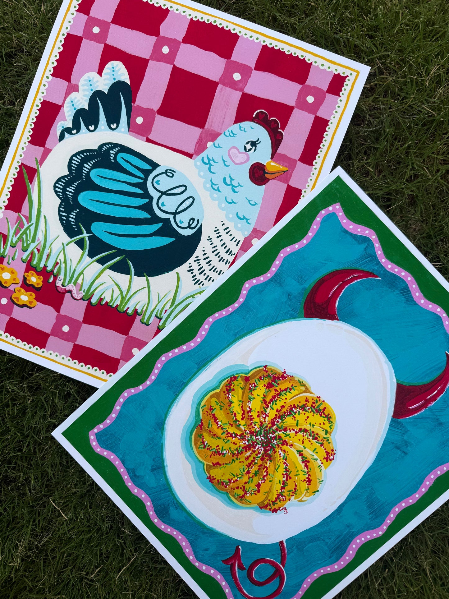 Angel Hen Art Print - Multiple Sizes Available