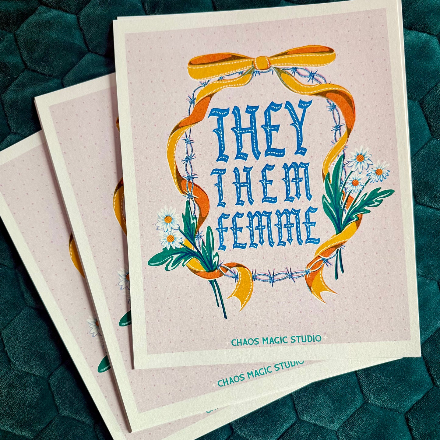 They Them Femme Art Print - Multiple Sizes and Styles Available