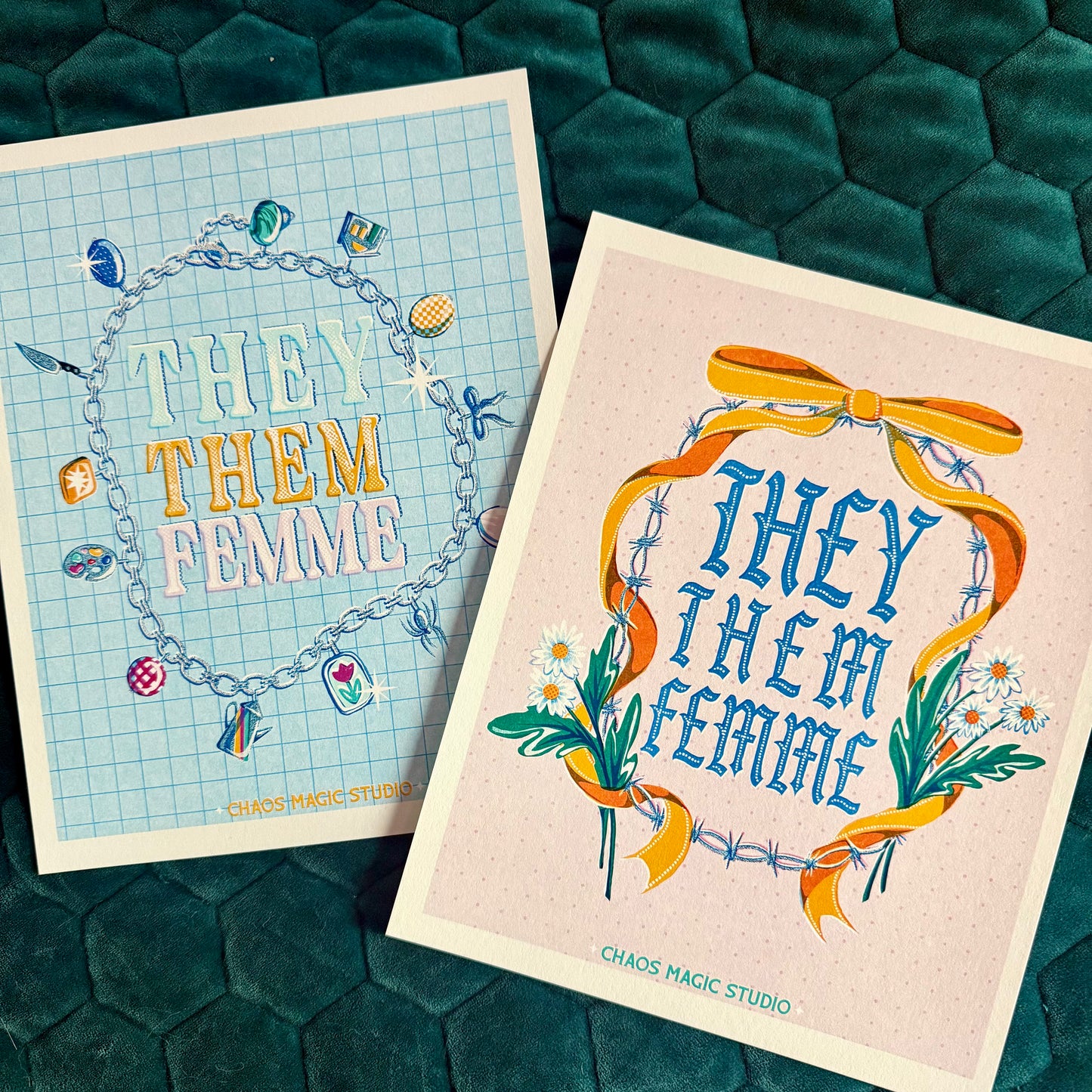 They Them Femme Art Print - Multiple Sizes and Styles Available