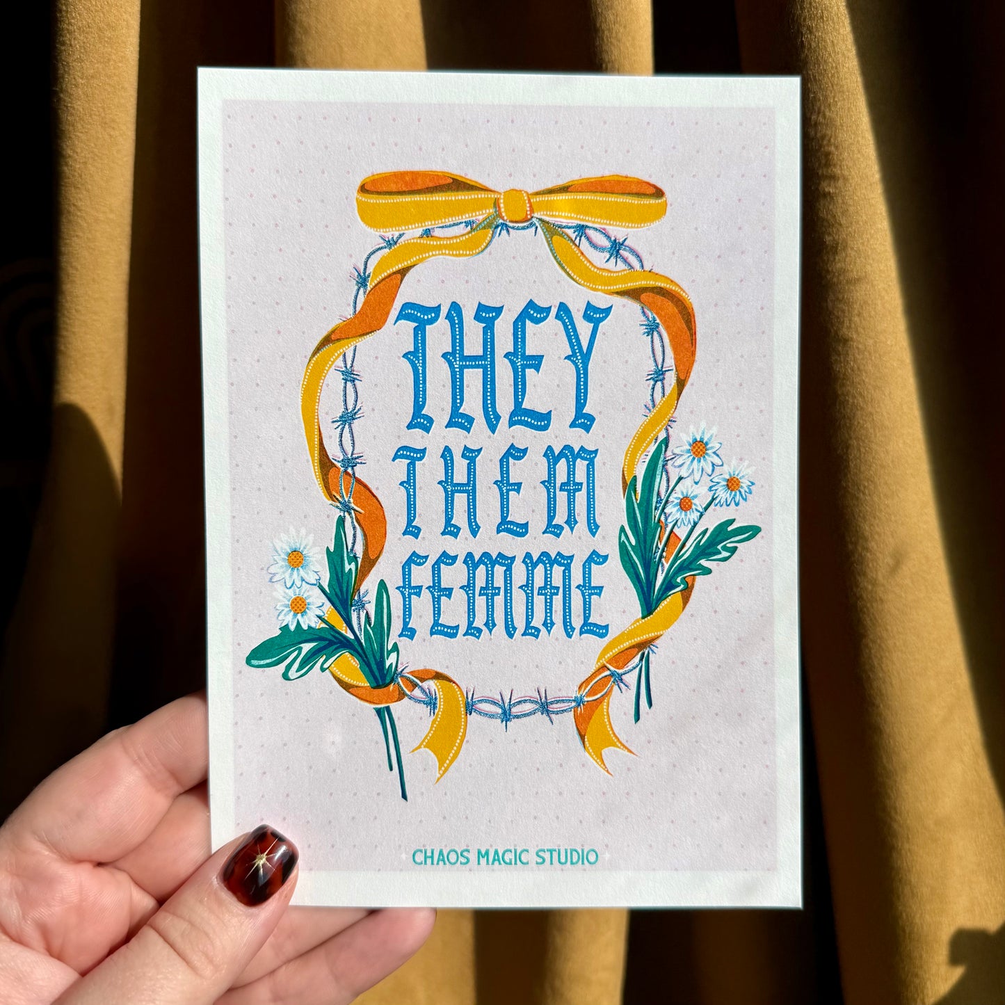 They Them Femme Art Print - Multiple Sizes and Styles Available