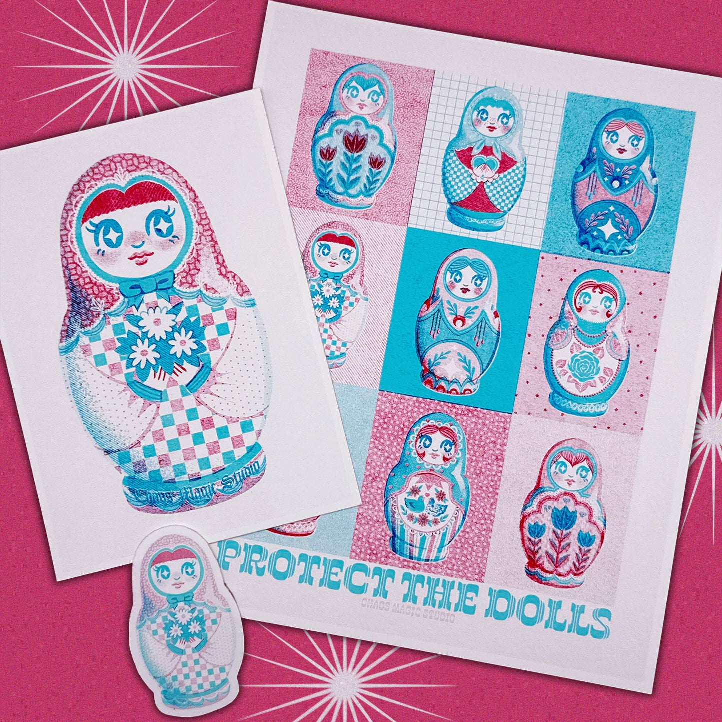 Protect The Dolls 8x10 Art Print