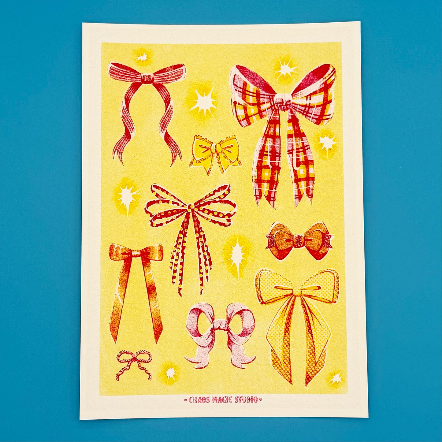 Bows, Bows, Bows! - Mini Art Print