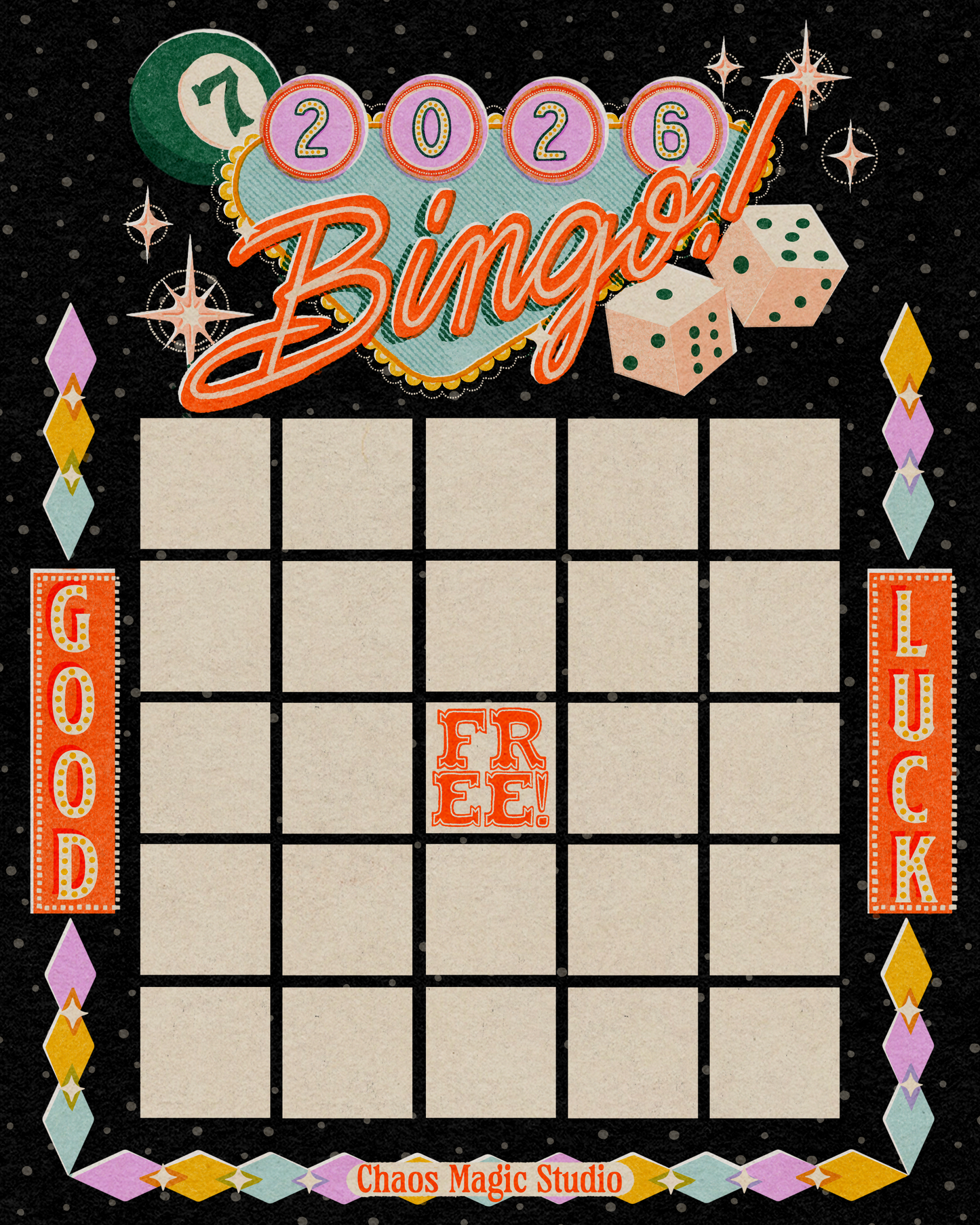 2026 Bingo Card - FREE Digital Download