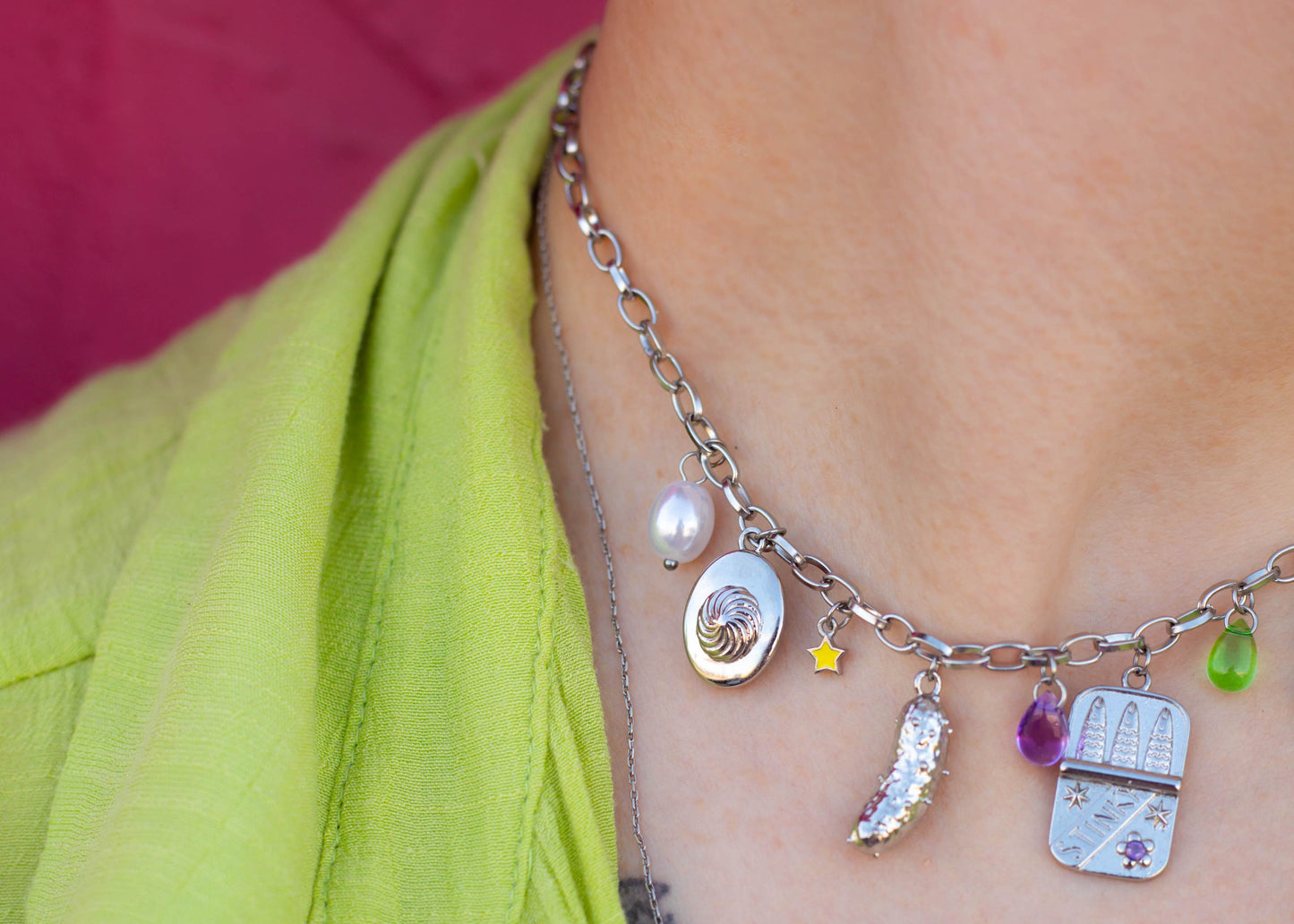 Stinky Snack Lover Charm Necklace