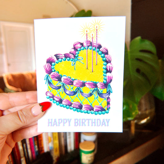 Happy Birthday Cake - greeting card