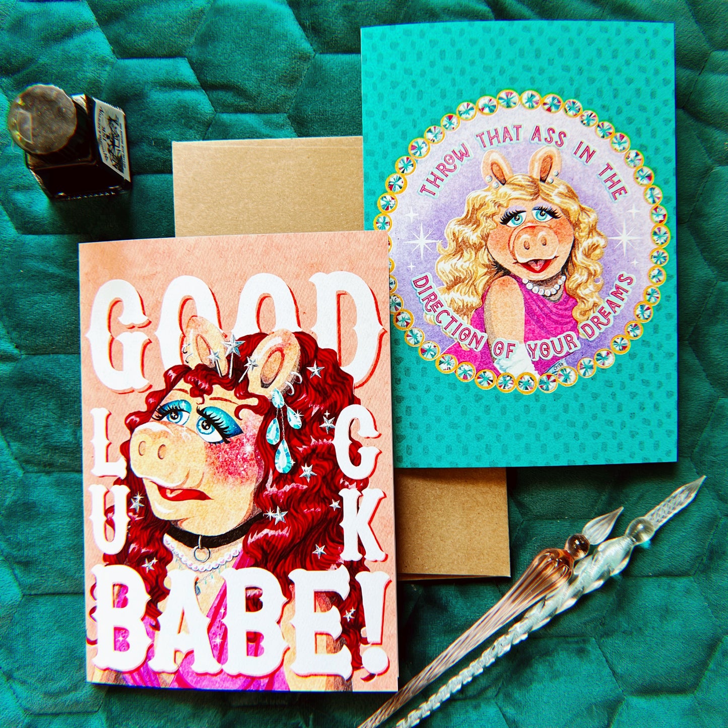 Miss Piggy Believes in You Greeting Cards