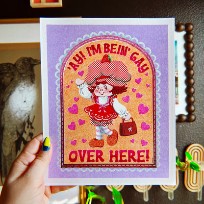 I'm Bein' Gay Over Here - Digital Print Download