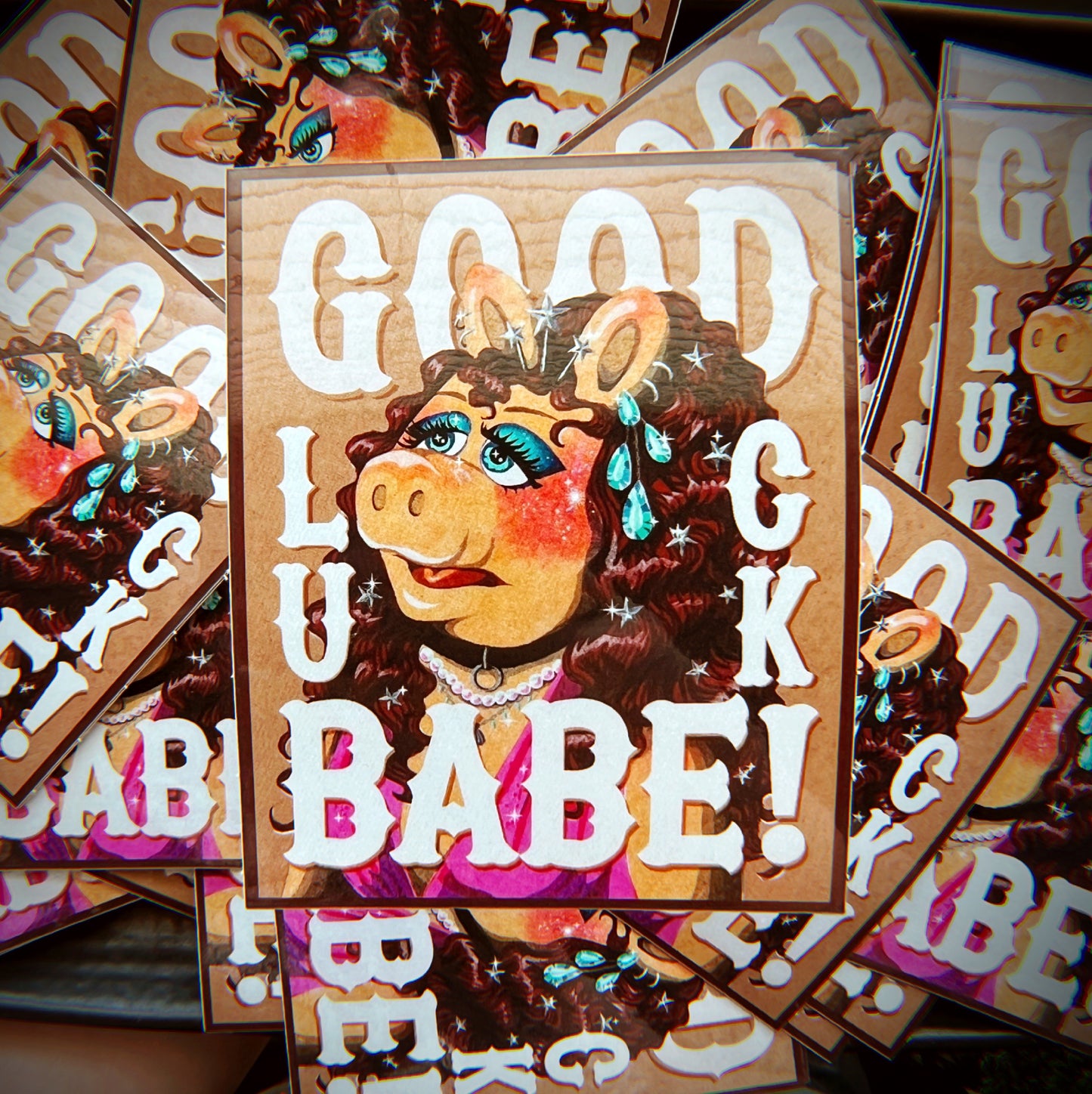 Good Luck Babe! Sticker