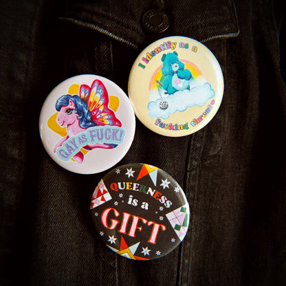 Vintage Gay Agenda Buttons - Multiple Style Options