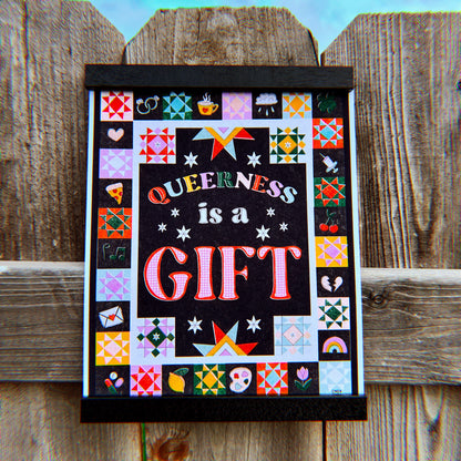 Queerness Is A Gift Art Print - Multiple Size Options