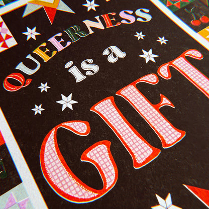 Queerness Is A Gift Art Print - Multiple Size Options