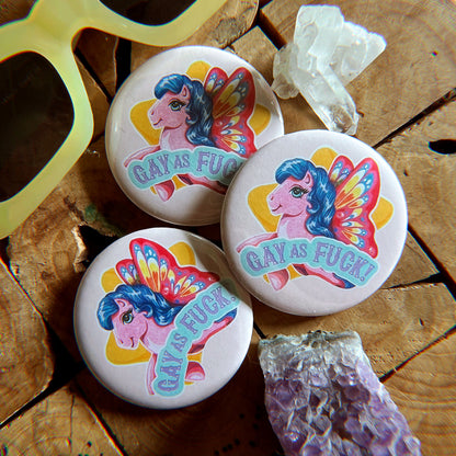 Vintage Gay Agenda Buttons - Multiple Style Options