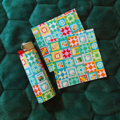 Colorful and Cozy Lighter Wrap Sticker