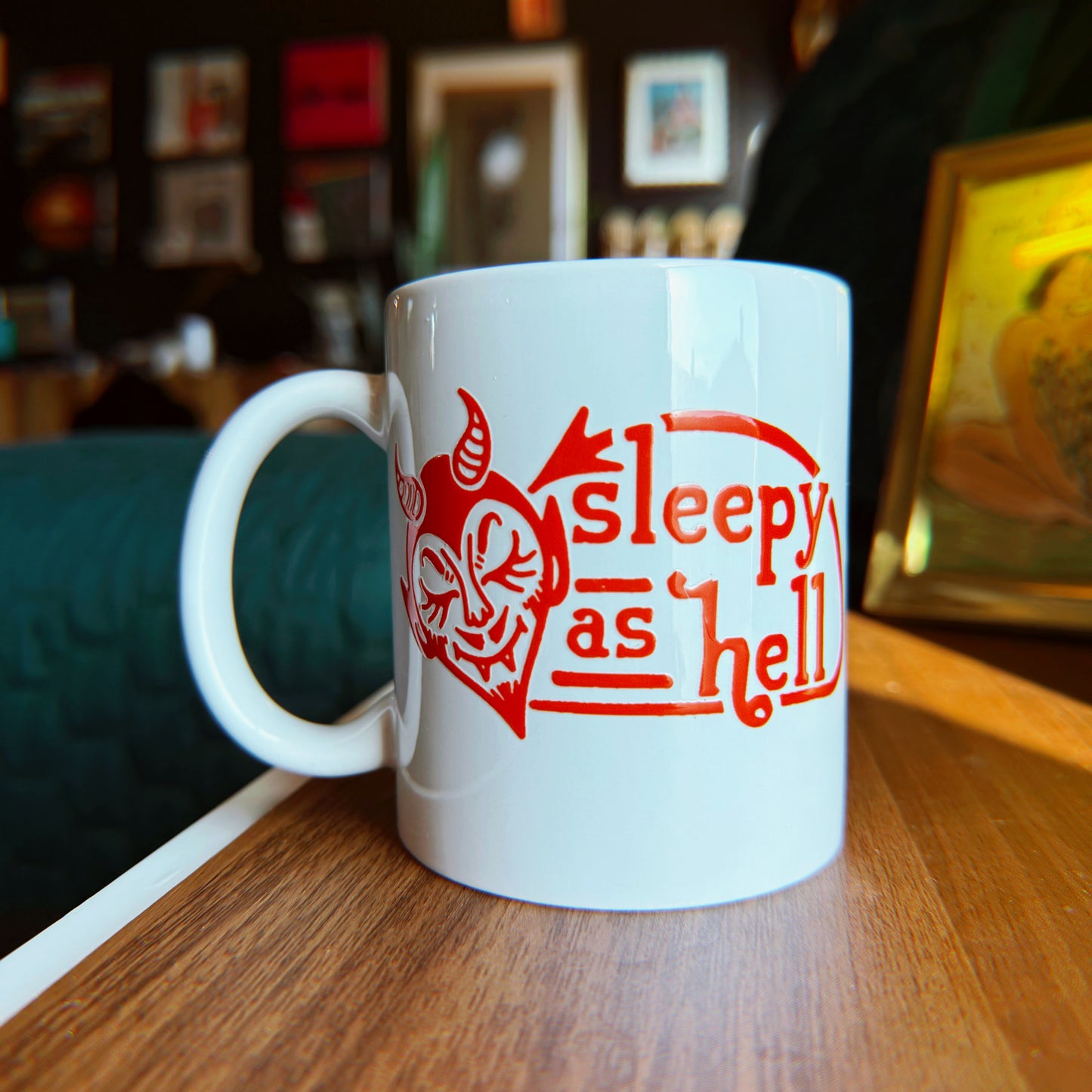 Sleepy As Hell - Ceramic Mug