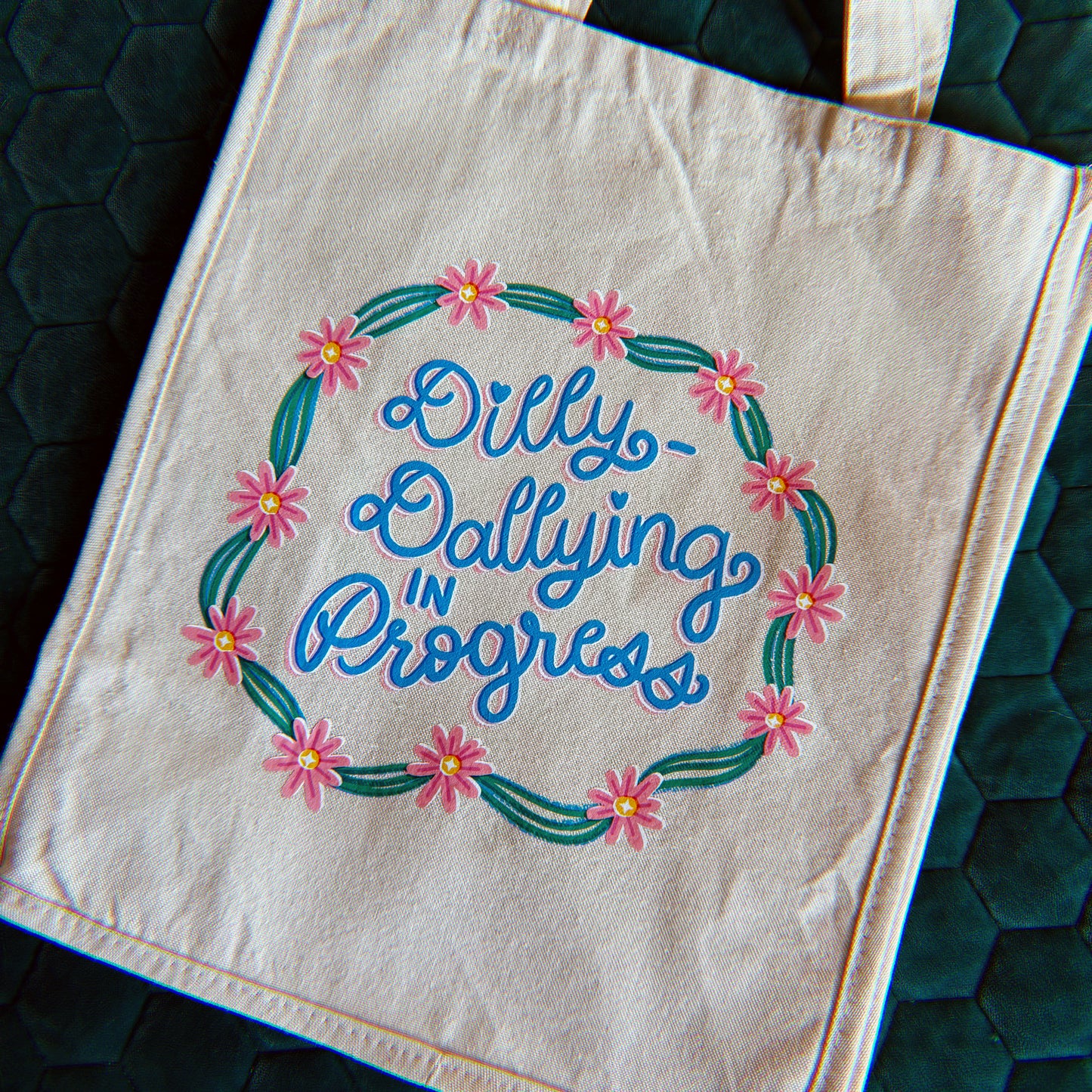 Dilly-Dallying in Progress - Canvas Tote Bag