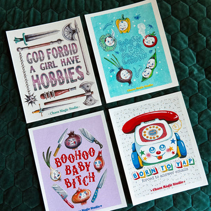 Born to Yap Art Print - Multiple Size Options