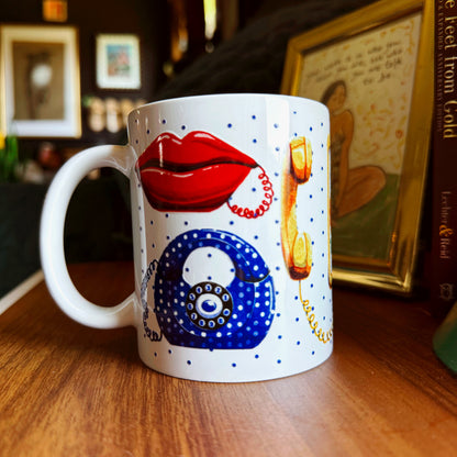 Vintage Phones Ceramic Mug