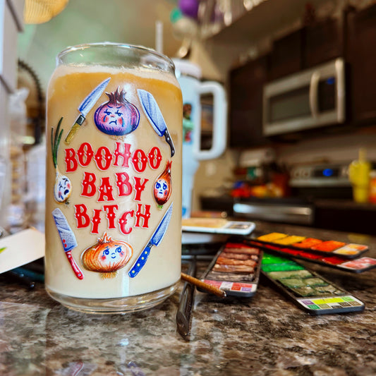 Boohoo Baby Bitch Glass Tumbler