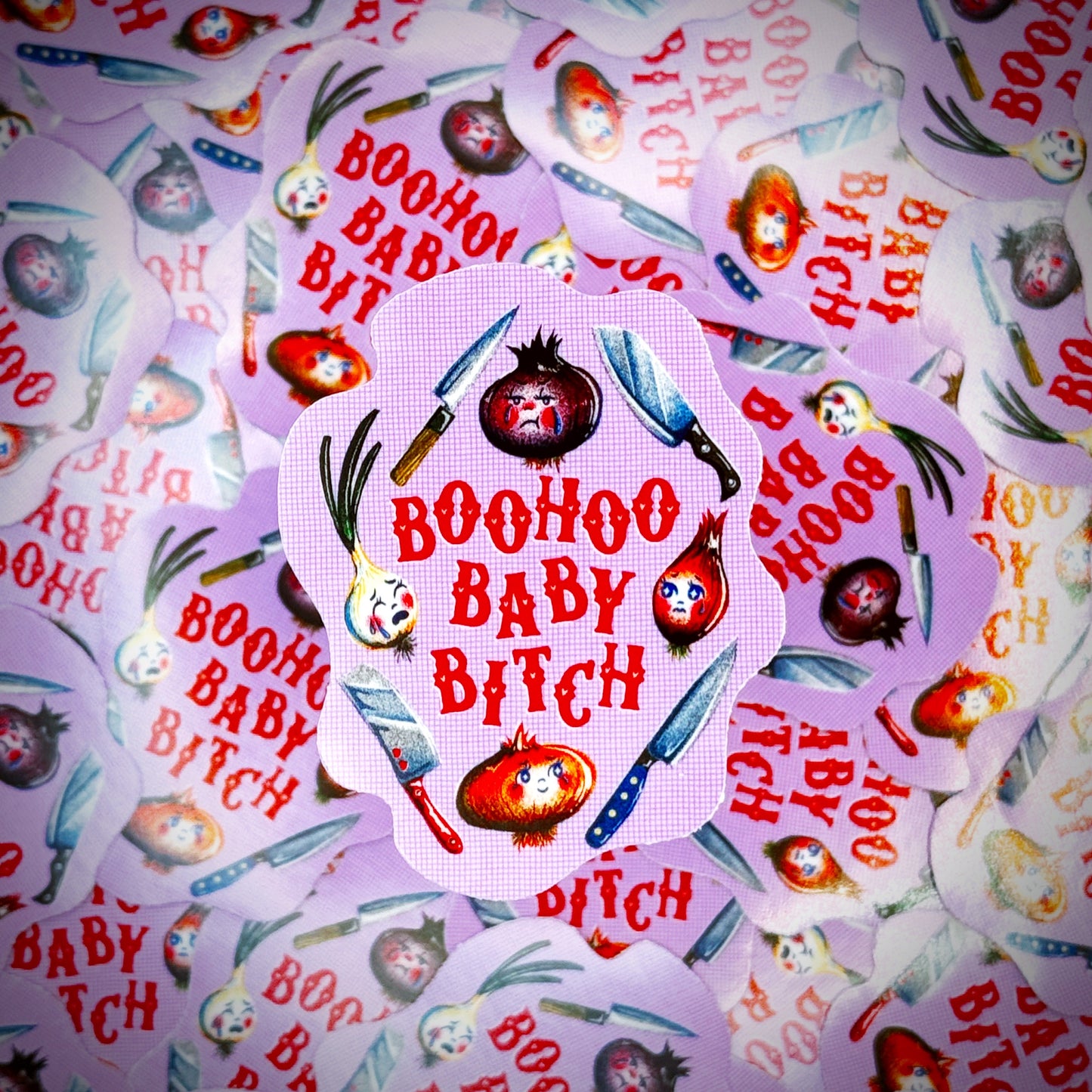 Boohoo Baby Bitch - Glossy Vinyl Sticker