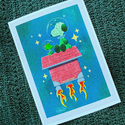 Extraterrestrial Besties Art Print - Multiple Sizes Available