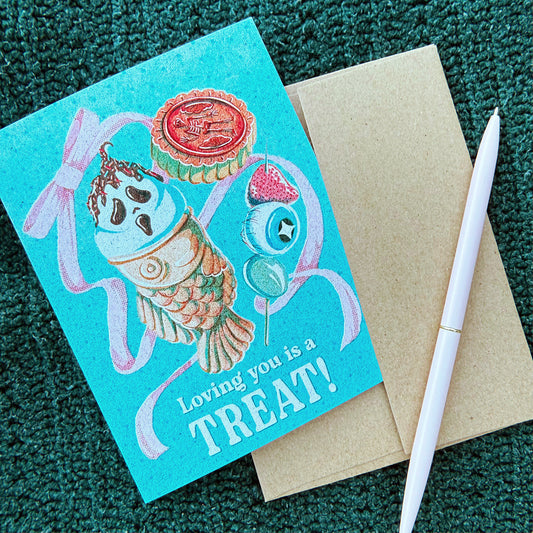 Loving You Is A Treat! - Greeting Card