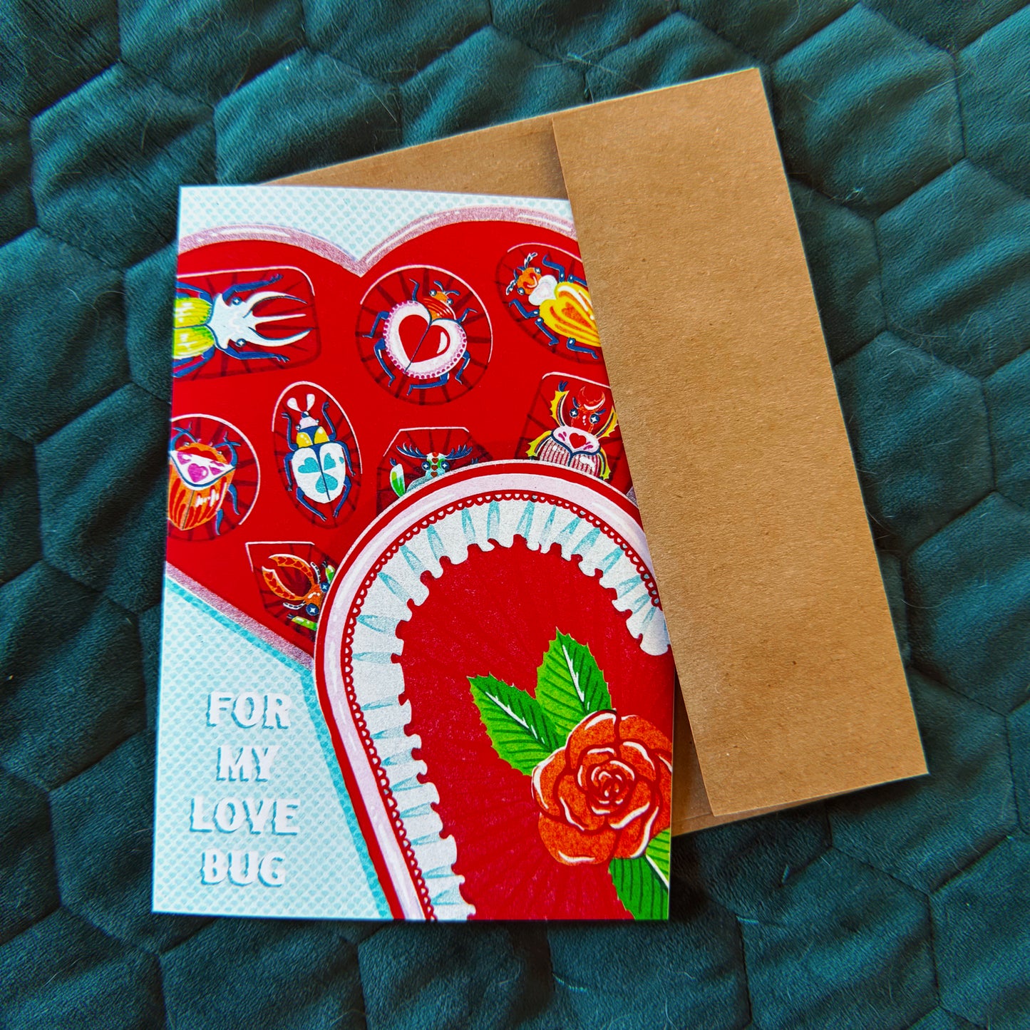 For My Love Bug - Greeting Card