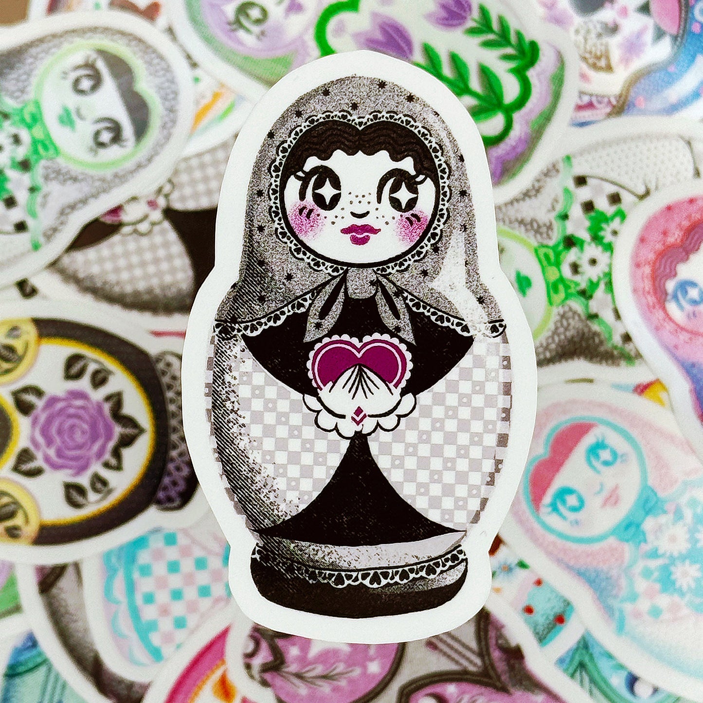 Pride Nesting Doll Stickers - Multiple Styles Available