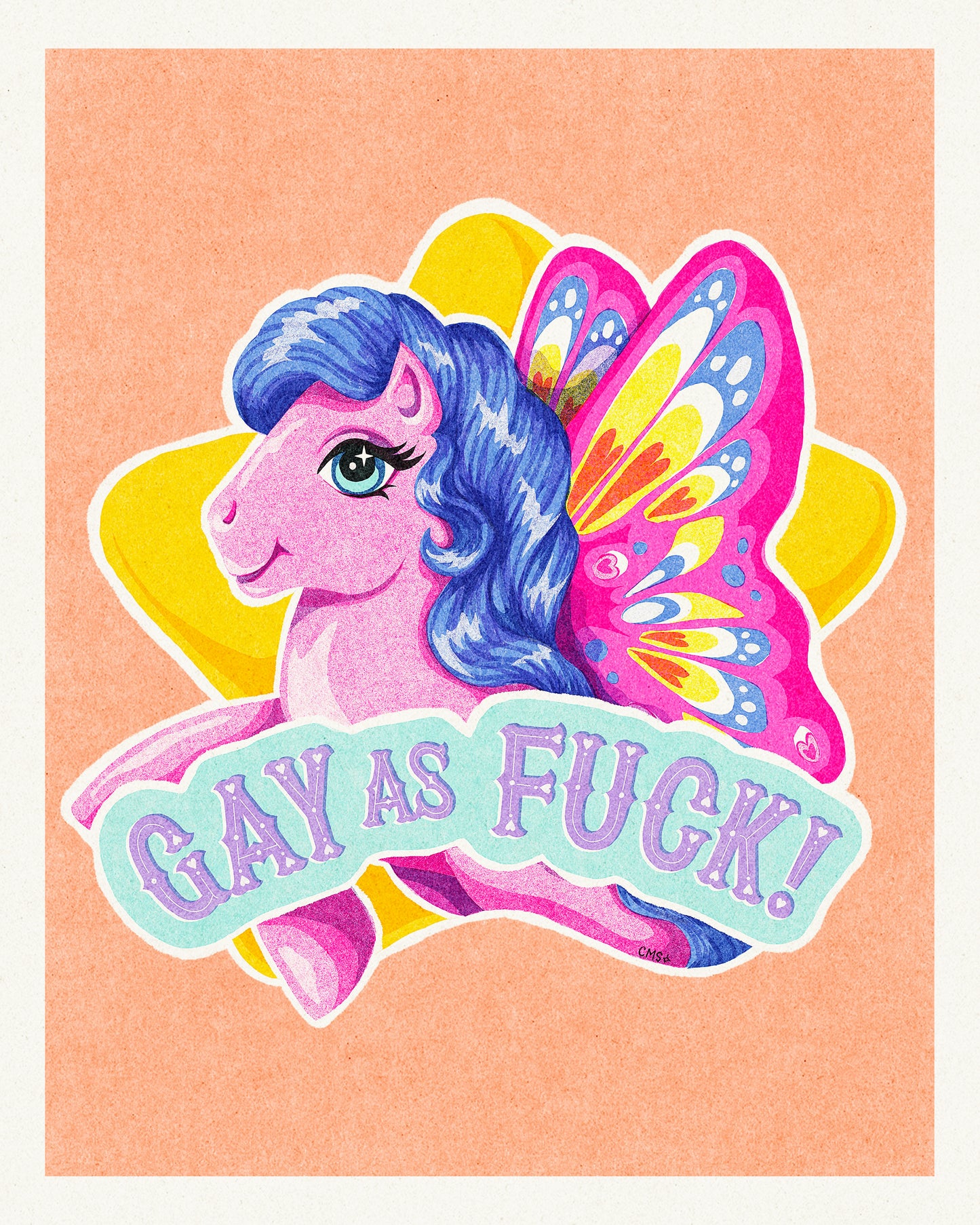 Gay As Fuck Art Print - Multiple Size Options