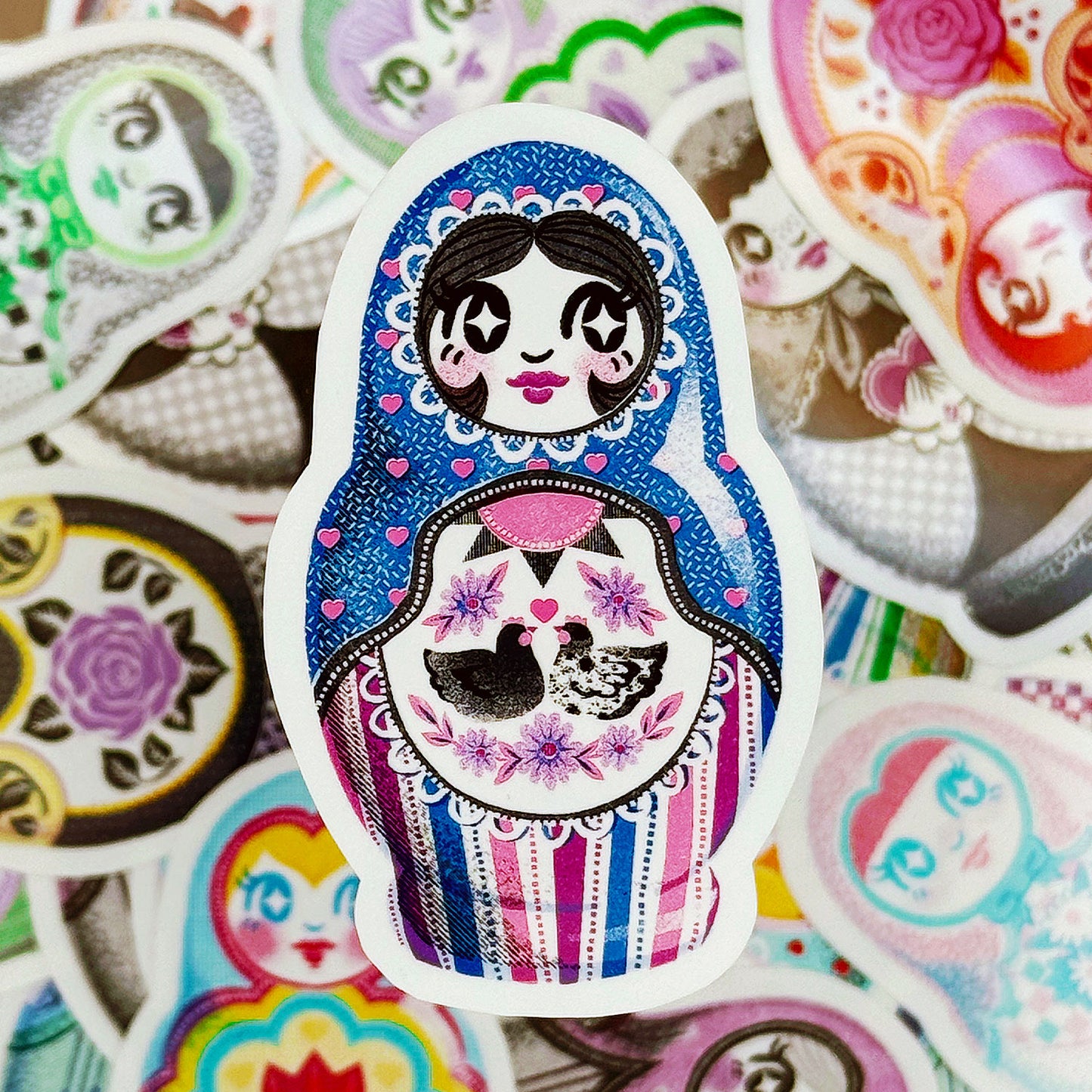 Pride Nesting Doll Stickers - Multiple Styles Available
