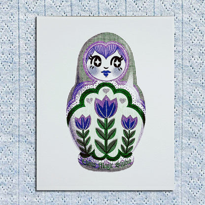Pride Nesting Doll 8x10 Art Prints - Multiple Styles Available