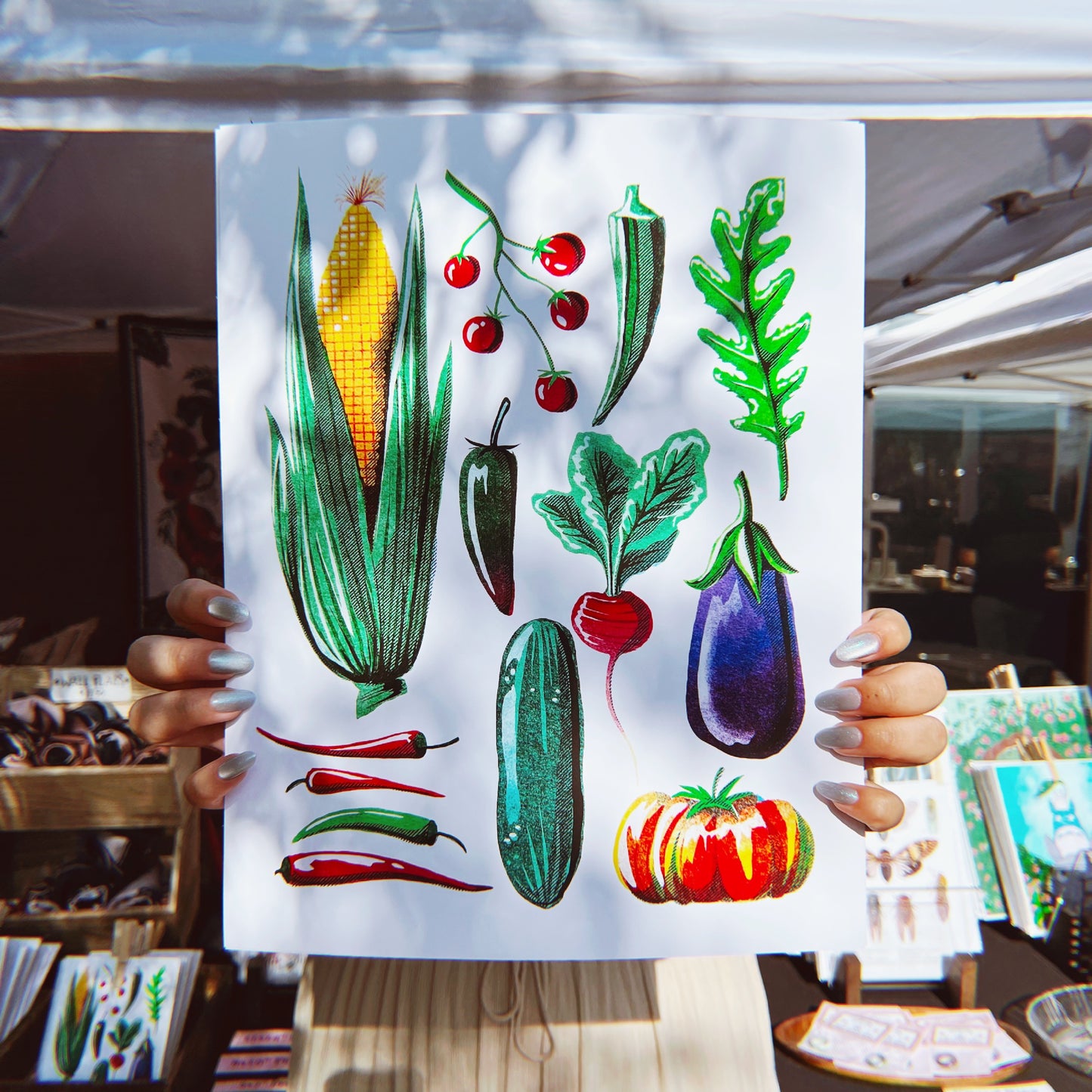 Summer Veg Print - Multiple Sizes