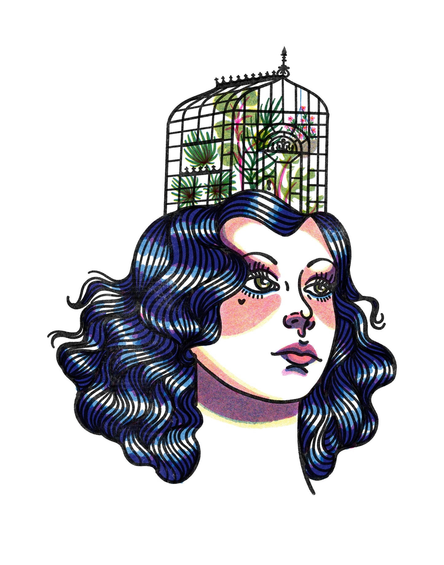 Greenhouse Girl - 11x14 Art Print