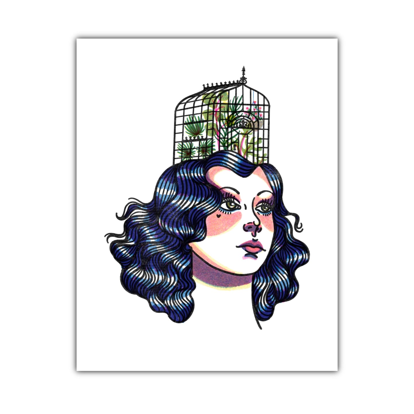 Greenhouse Girl - 11x14 Art Print