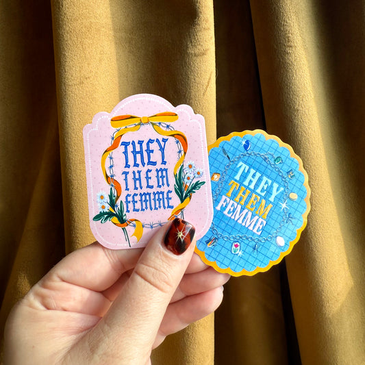 They Them Femme Stickers - Multiple Styles Available