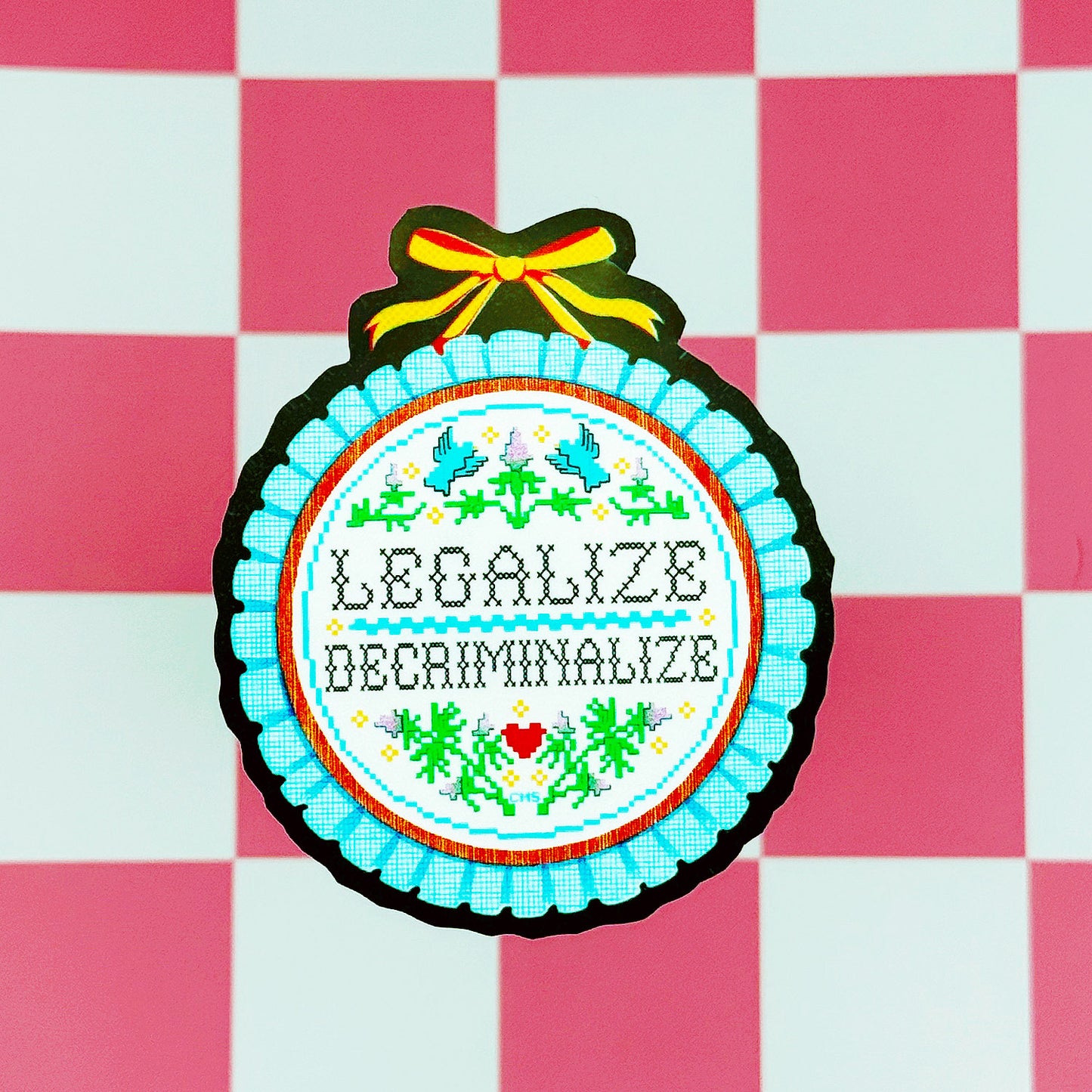 Legalize Decriminalize Vinyl Sticker